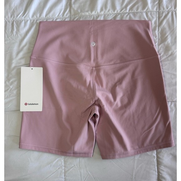 New lululemon Align High-Rise Short 6" Size 10 Pink Haze Biker Gym Yoga Nwt - Picture 4 of 7
